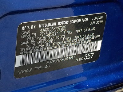 2019 Mitsubishi Outlander Sport Base