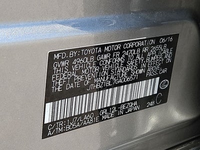 2016 Lexus GS 350 4dr Sdn RWD