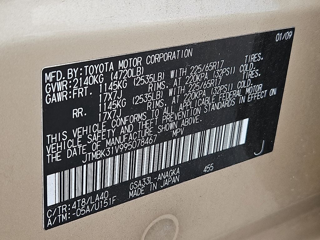 2009 Toyota RAV4 Ltd