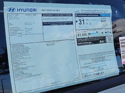 2027 Hyundai KONA SE