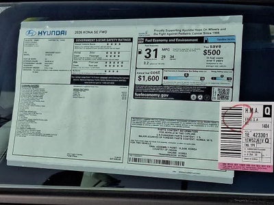 2026 Hyundai KONA SE