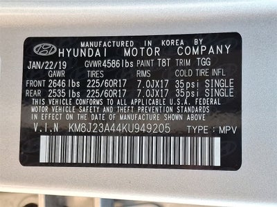 2019 Hyundai TUCSON SE