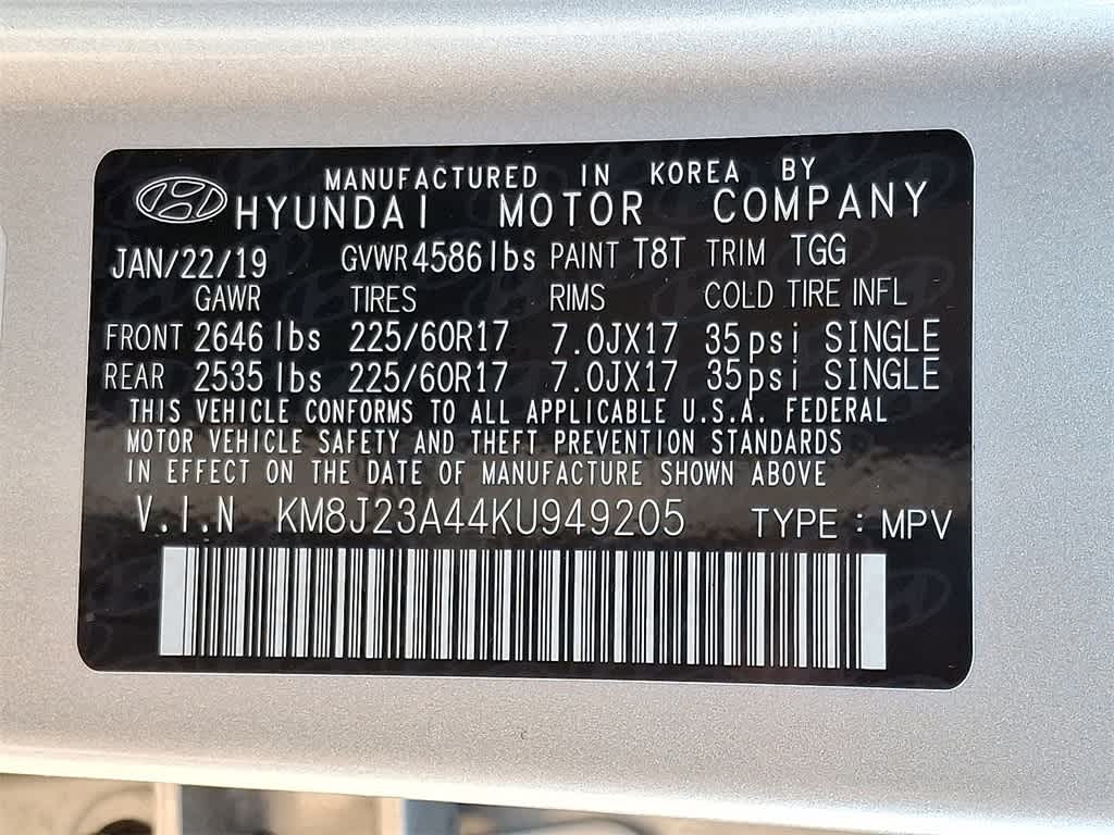 2019 Hyundai TUCSON SE