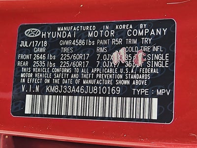 2018 Hyundai TUCSON SEL