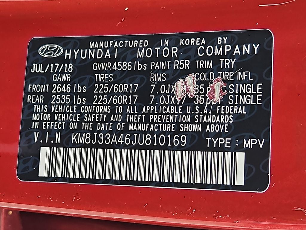 2018 Hyundai TUCSON SEL