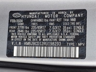 2024 Hyundai TUCSON HYBRID Blue