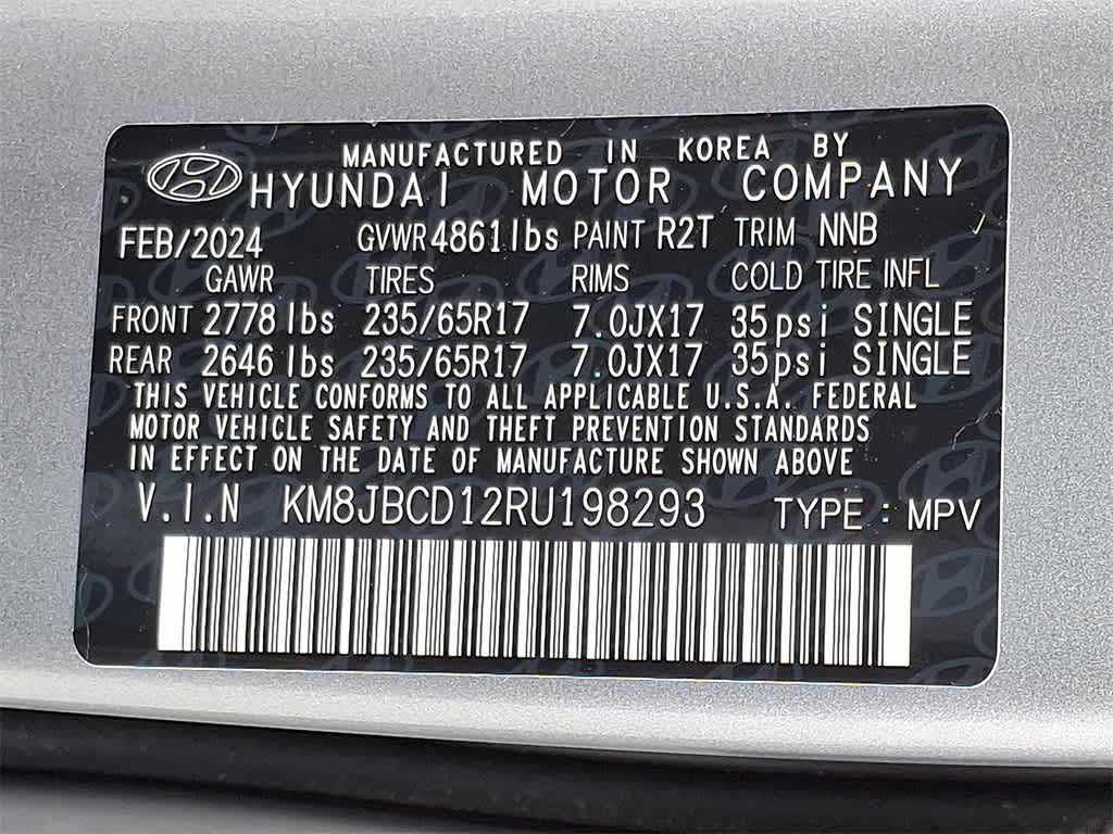 2024 Hyundai TUCSON HYBRID Blue