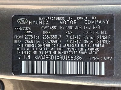 2024 Hyundai TUCSON HYBRID Blue