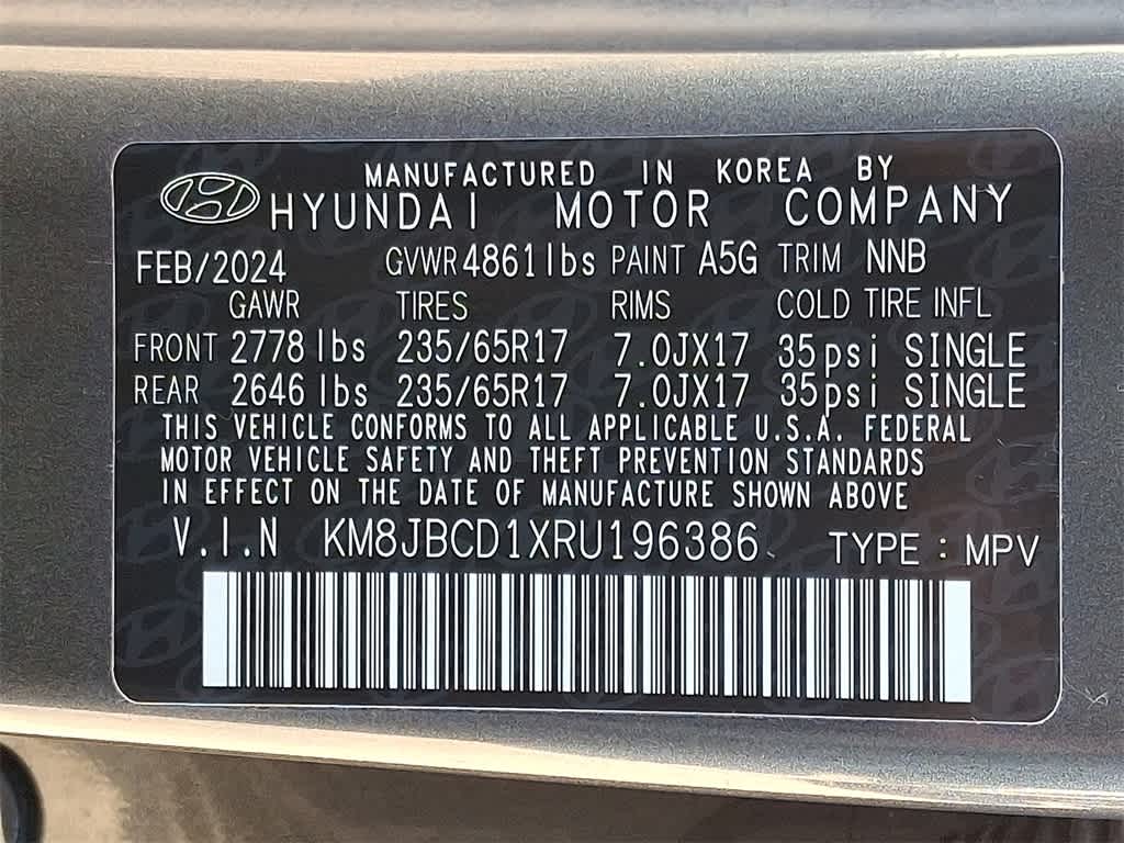 2024 Hyundai TUCSON HYBRID Blue