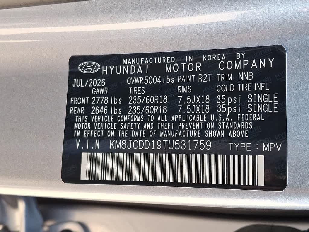 2026 Hyundai TUCSON HYBRID SEL Convenience