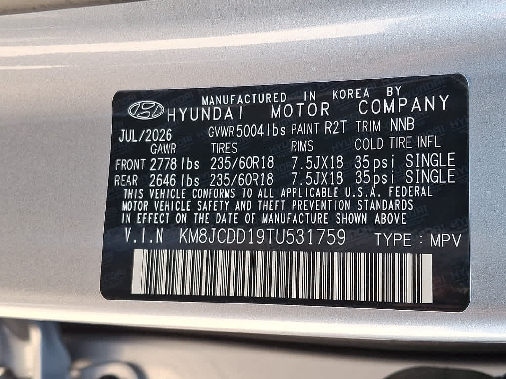 2026 Hyundai TUCSON HYBRID SEL Convenience