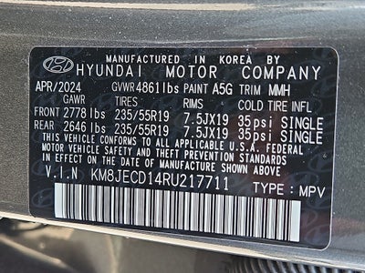 2024 Hyundai TUCSON HYBRID Limited