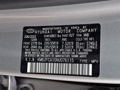 2022 Hyundai TUCSON HYBRID SEL Convenience