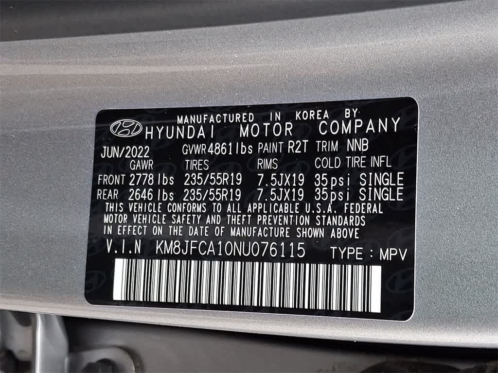 2022 Hyundai TUCSON HYBRID SEL Convenience