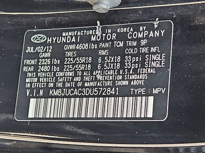2013 Hyundai TUCSON Limited