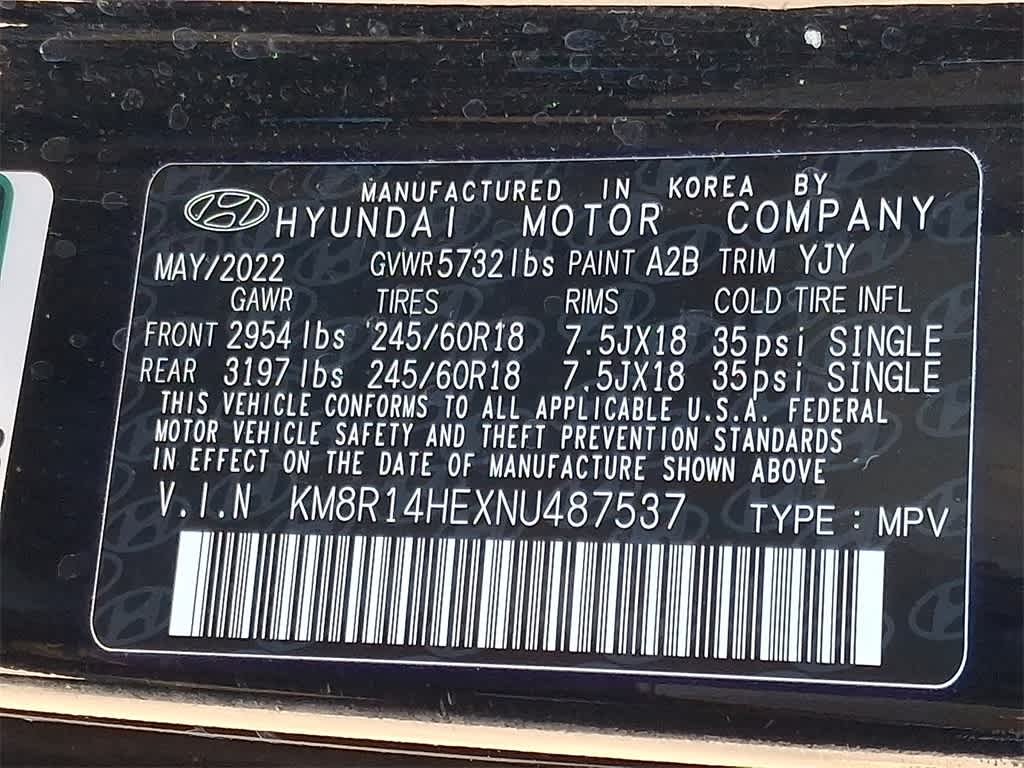 2022 Hyundai PALISADE SE