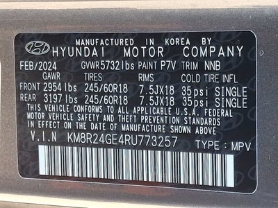 2024 Hyundai PALISADE SEL 7P