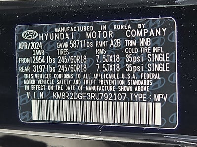 2024 Hyundai PALISADE SEL 7P