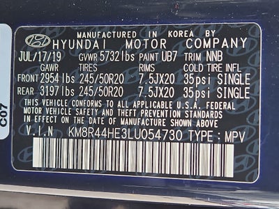 2020 Hyundai PALISADE SEL