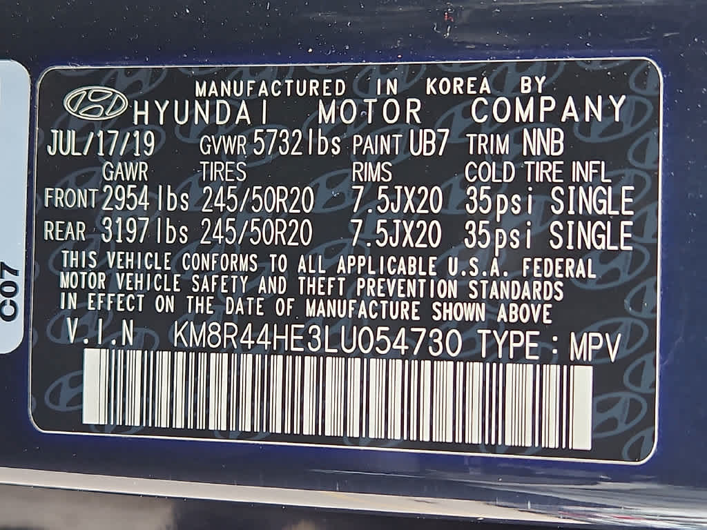 2020 Hyundai PALISADE SEL