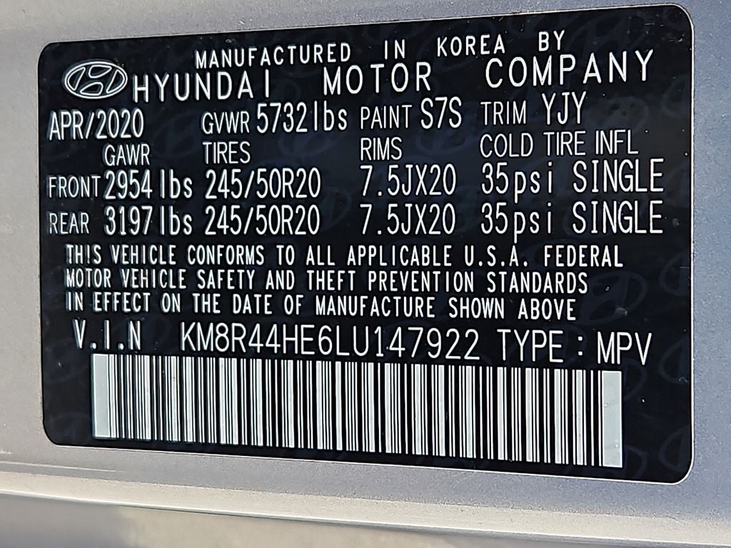 2020 Hyundai PALISADE SEL