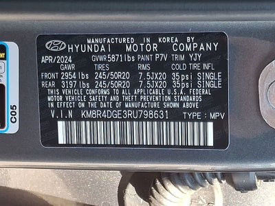 2024 Hyundai PALISADE SEL 7P