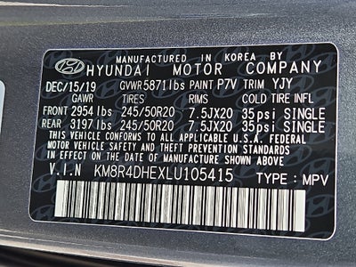 2020 Hyundai PALISADE SEL