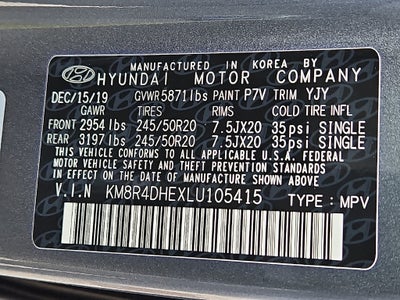2020 Hyundai PALISADE SEL
