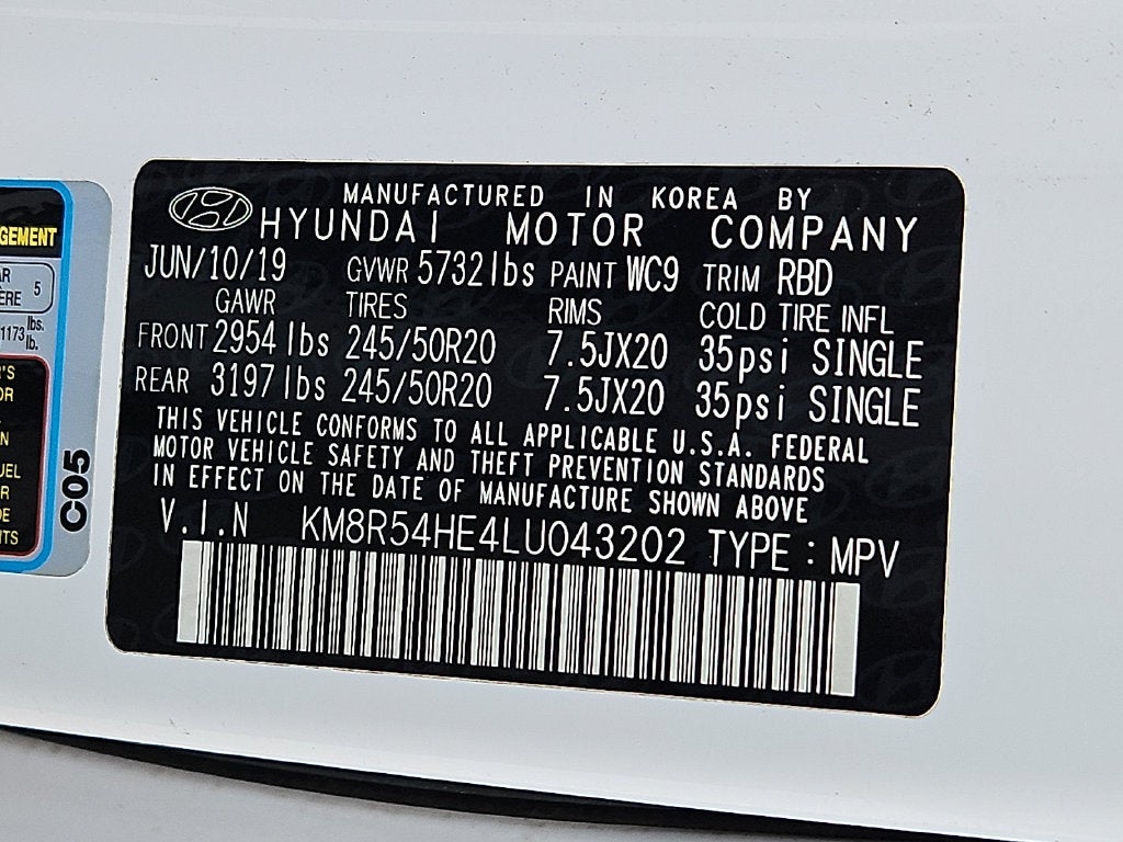 2020 Hyundai PALISADE Limited