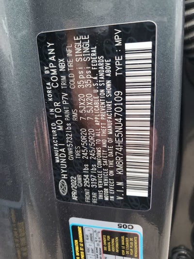 2022 Hyundai PALISADE Calligraphy