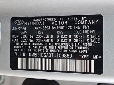 2026 Hyundai PALISADE HYBRID SEL Premium 7P