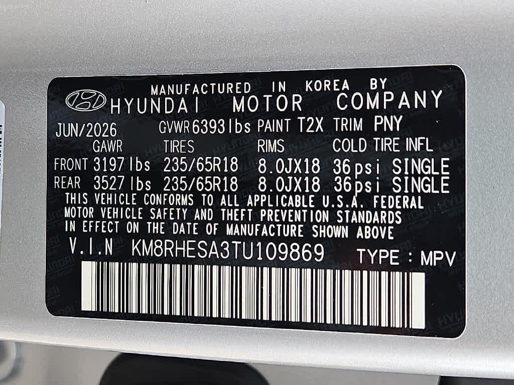 2026 Hyundai PALISADE HYBRID SEL Premium 7P