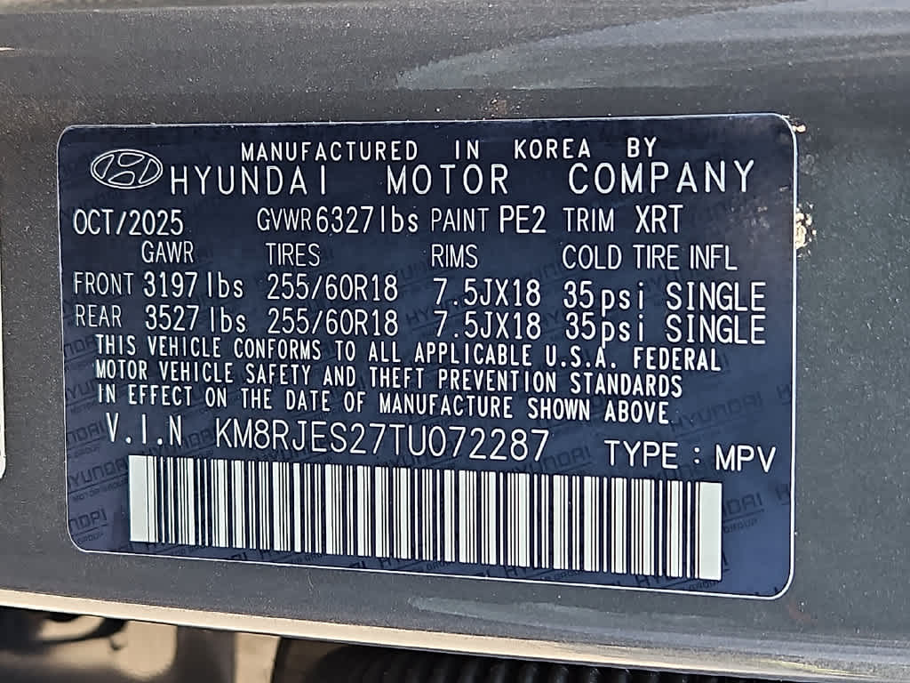 2026 Hyundai PALISADE XRT Pro
