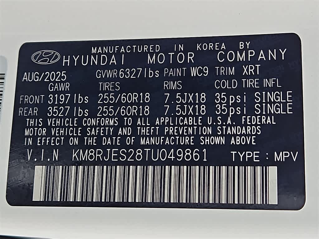 2026 Hyundai PALISADE XRT Pro