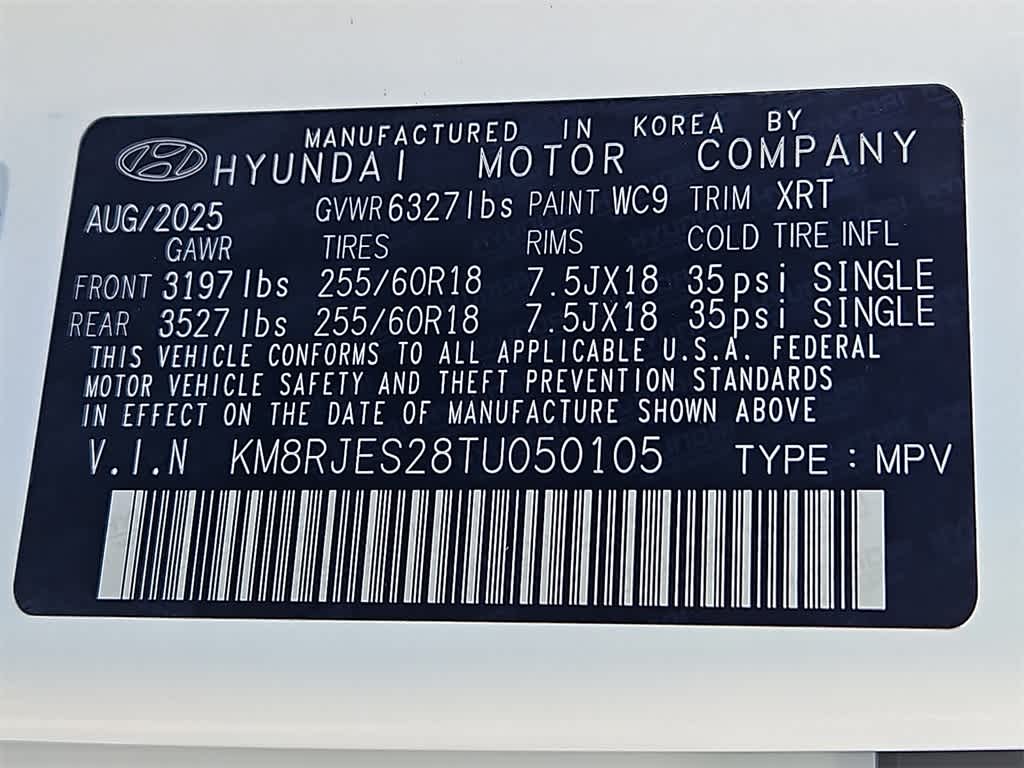 2026 Hyundai PALISADE XRT Pro