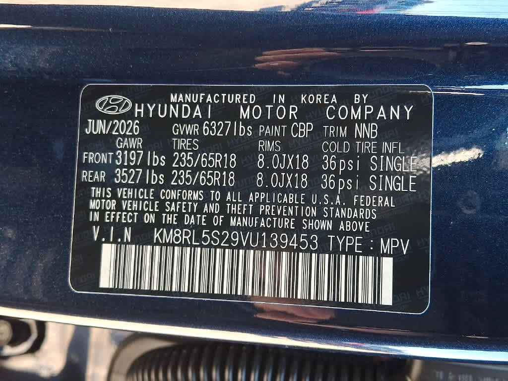 2027 Hyundai PALISADE SEL 7P