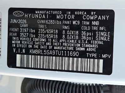 2026 Hyundai PALISADE HYBRID Blue SEL 7P
