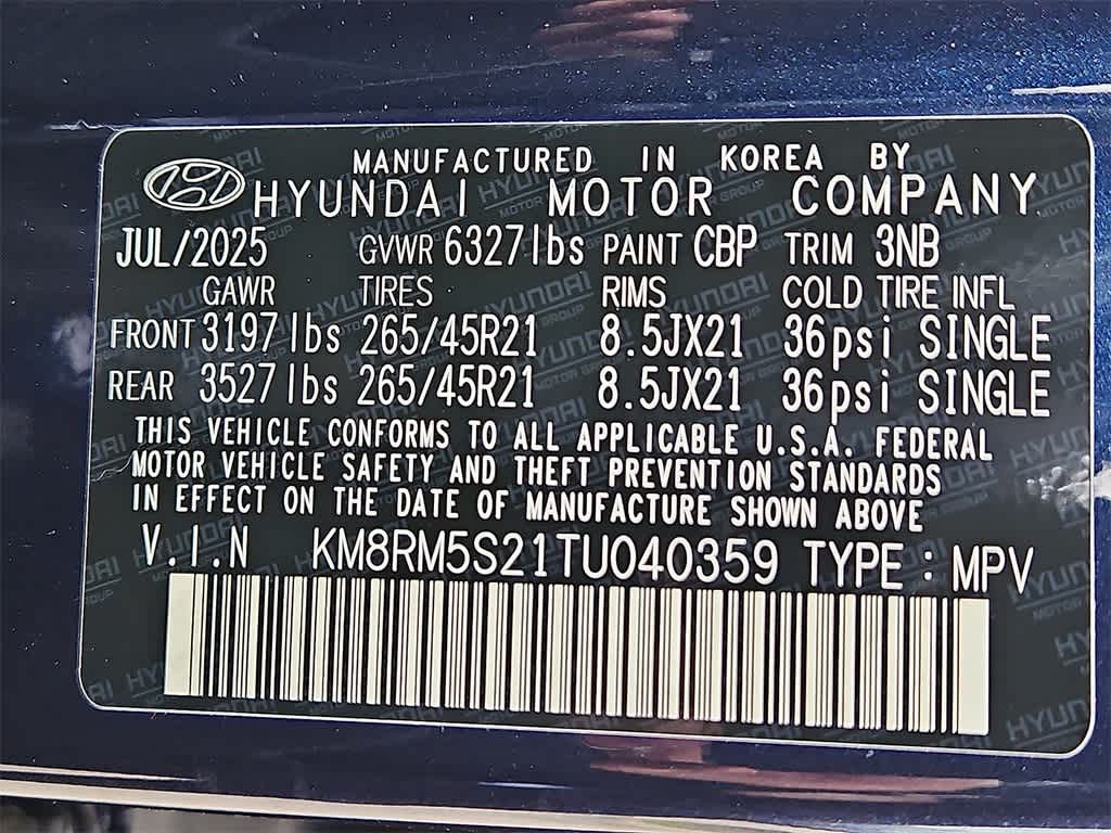 2026 Hyundai PALISADE Calligraphy