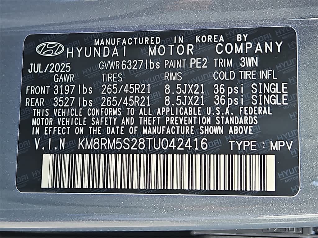 2026 Hyundai PALISADE Calligraphy