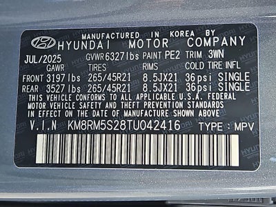 2026 Hyundai PALISADE Calligraphy