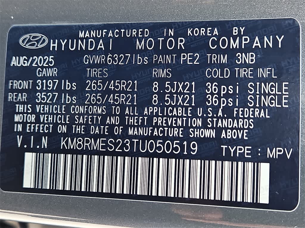 2026 Hyundai PALISADE Calligraphy