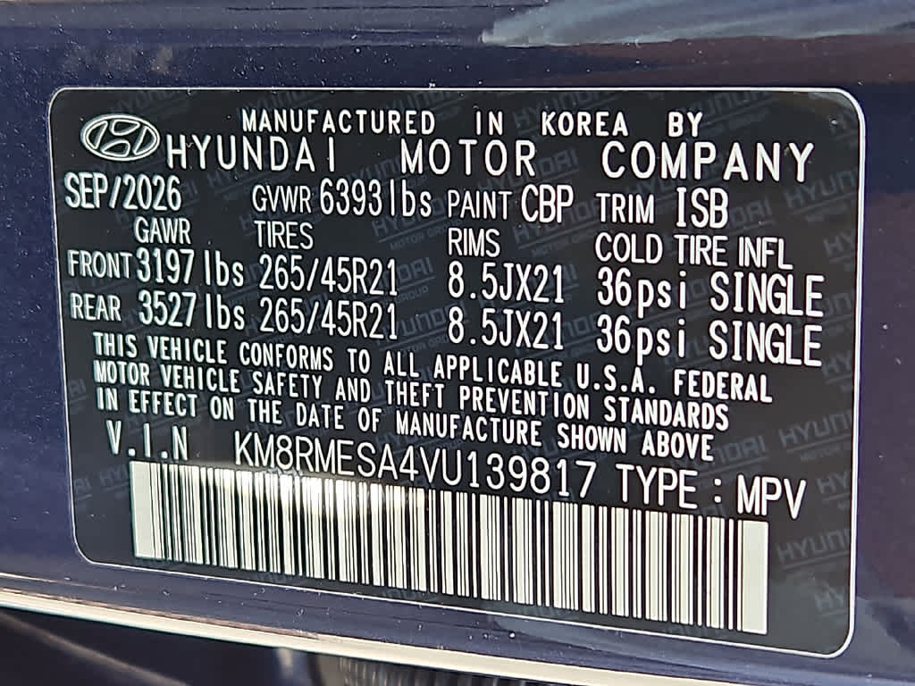 2027 Hyundai PALISADE HYBRID Calligraphy