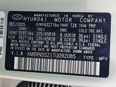 2026 Hyundai PALISADE SEL Premium 8P