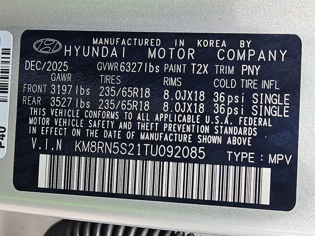 2026 Hyundai PALISADE SEL Premium 8P