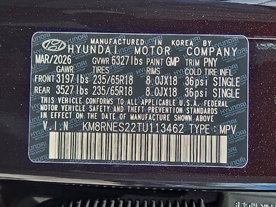 2026 Hyundai PALISADE SEL Premium 7P