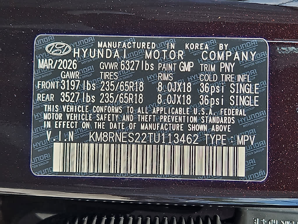 2026 Hyundai PALISADE SEL Premium 7P