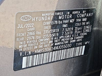 2022 Hyundai SANTA FE HYBRID SEL Premium
