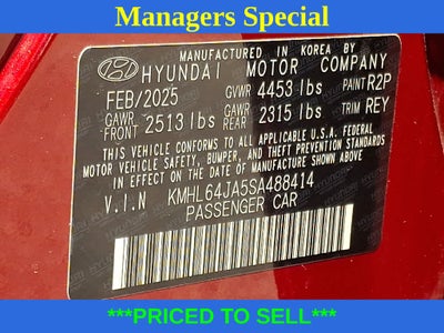 2025 Hyundai SONATA SEL