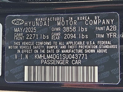 2025 Hyundai ELANTRA SEL Sport