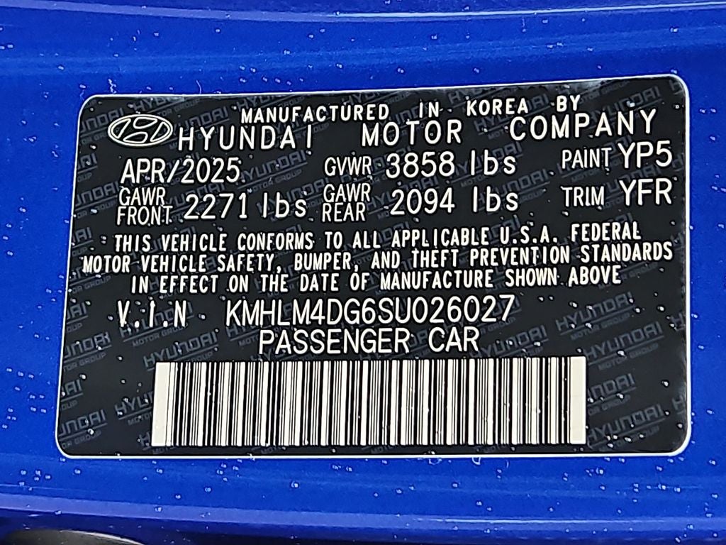 2025 Hyundai ELANTRA SEL Sport